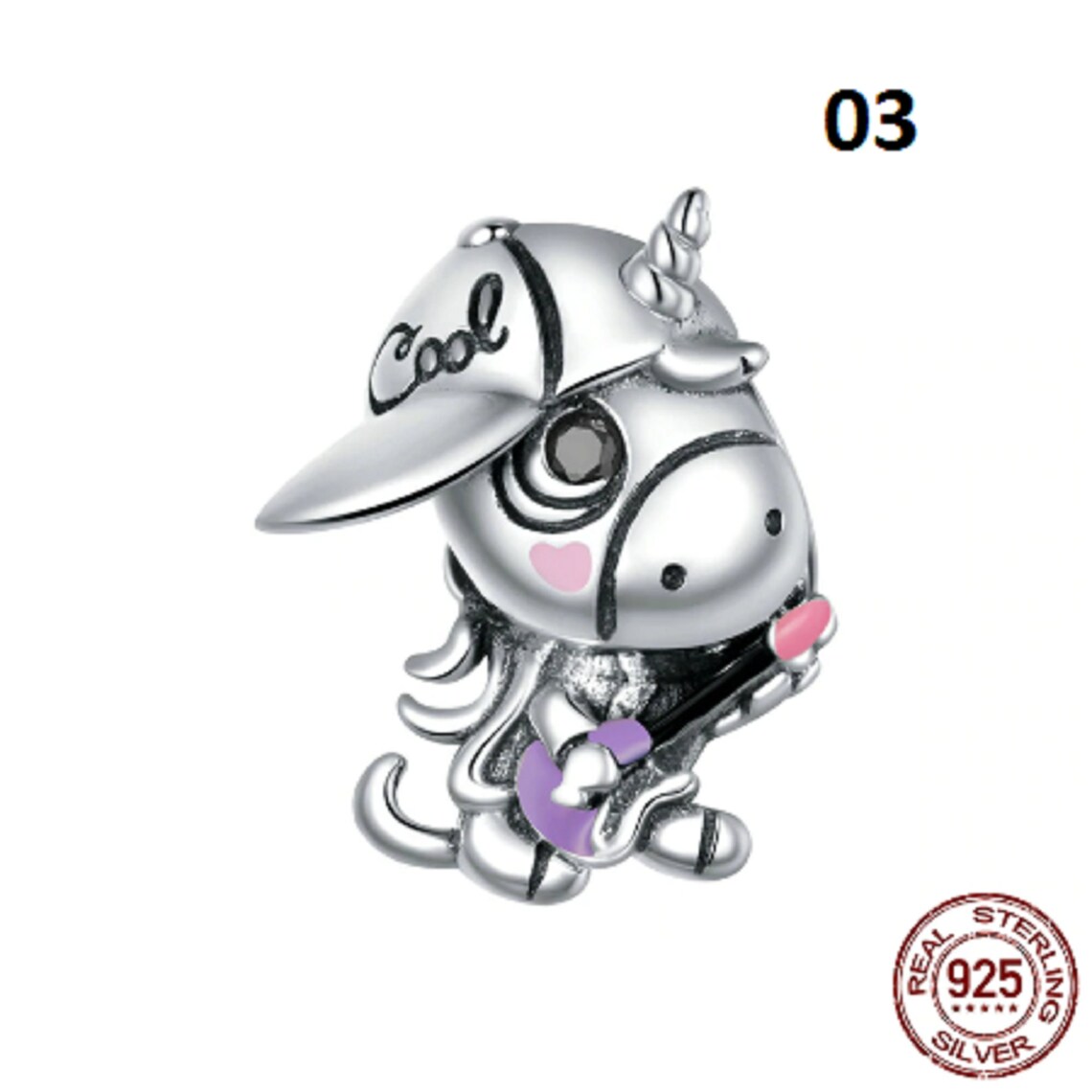 Pandora Charms Hiphop Boy Charm Unicorn Charm Puzzle Charm Etsy