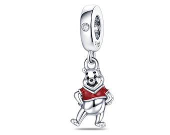 2024 New Disney Bear Charms for Bracelet & Necklaces, Pendant Charms, Dangle Charms, Gifts For Girls, Halloween and Christmas Charms