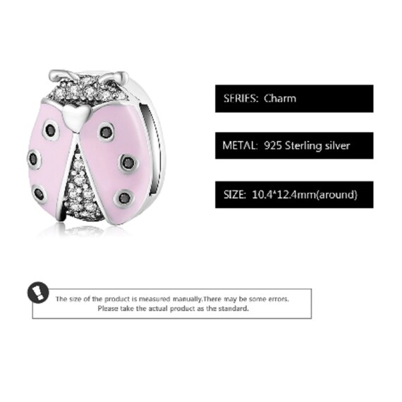 Pandora Reflexiones Clip Charm Ladybug CZ 925 Sterling - Etsy España