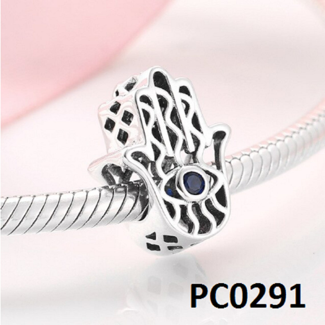 Hamsa Pandora Charms Hand of Fatima Charms for Pandora | Etsy