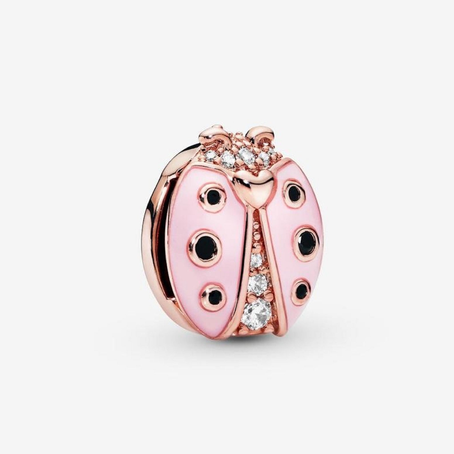 Rose Gold Pandora Reflexions Bracelet Charm Bee Ladybug Clip Etsy