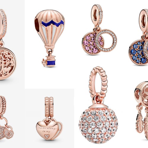 Rose Gold Charms for Pandora Bracelet 