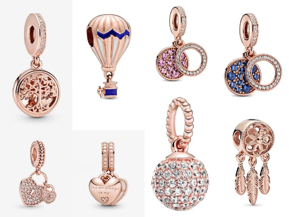 Rose Gold Charms for Pandora Bracelet 