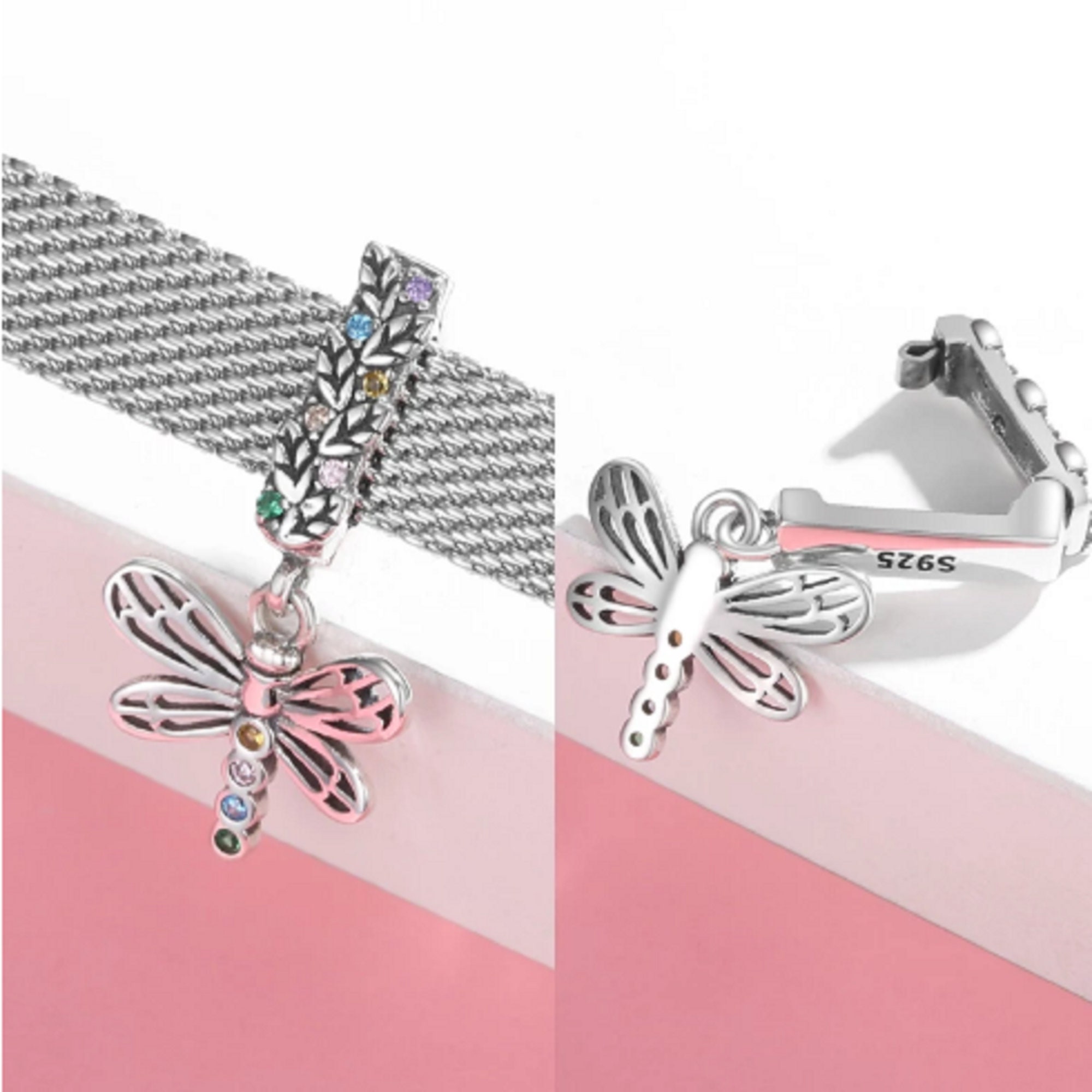 Pandora Reflexions Bracelet Charm Clip Charm Dragonfly Charm Etsy