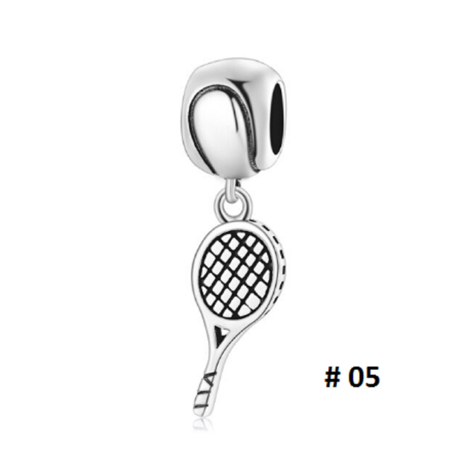Pandora Charms Tennis Charm Racket Charms Sports Charms for Etsy