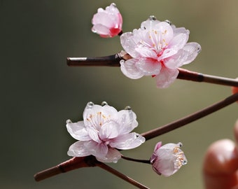 Flower Hairpin, Bamboo Hairpin,  Hanfu Hair Accessories,  Hair Stick, Hair Fork,  Vintage Hair Sticks,  Simple Hairpin,  Gifts For Her