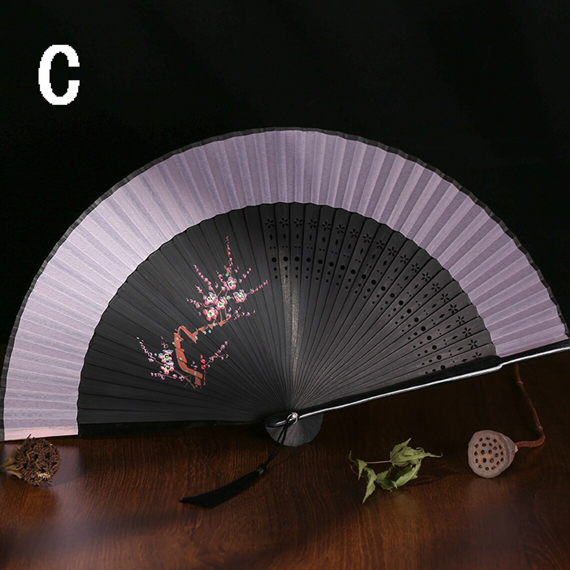 Cherry Blossom Fan Women's Folding Fan Chinese Style Etsy