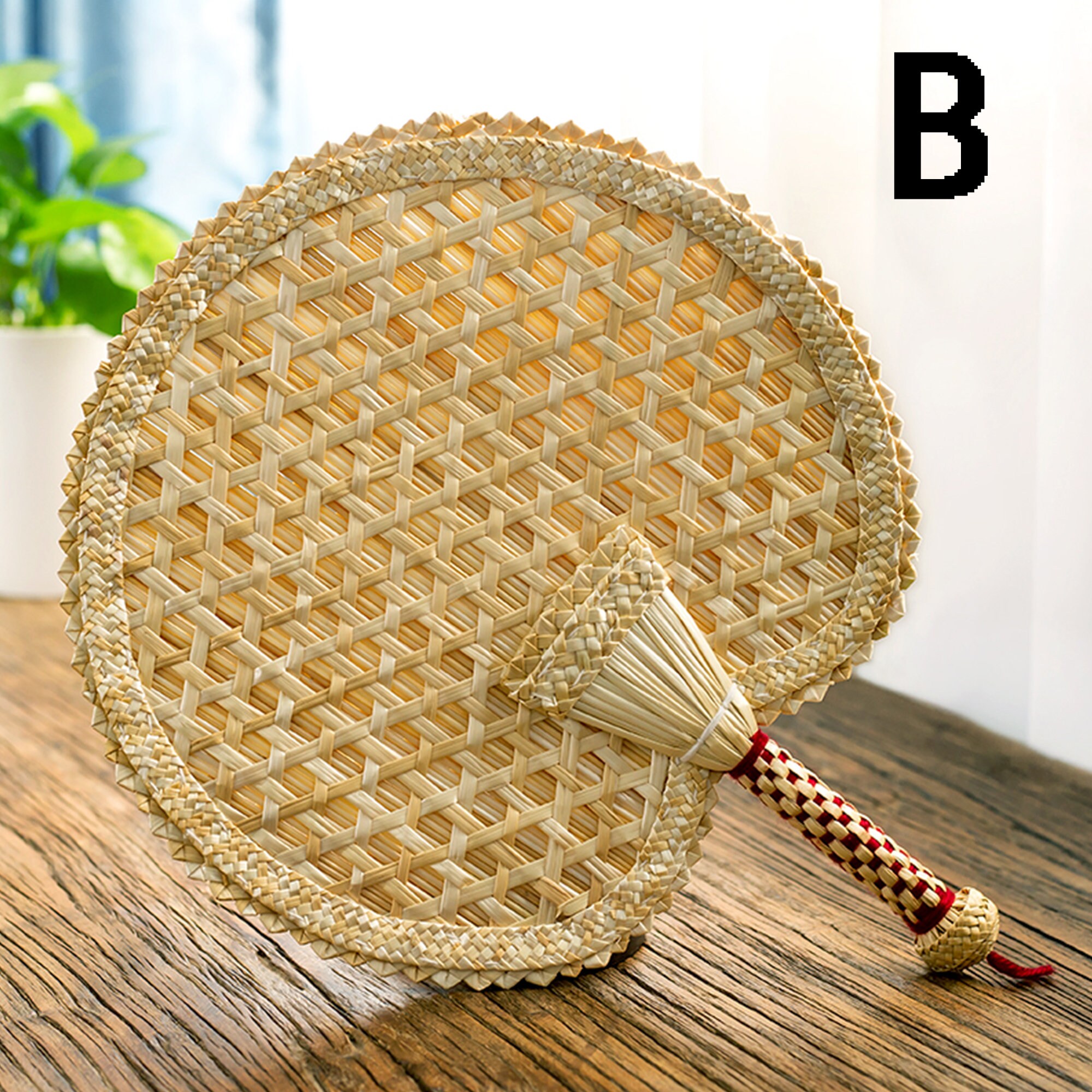 Handwoven Fan Handheld Fan Wheat Straw Woven Fan Etsy