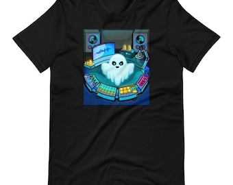 Ghost Producer - Short-Sleeve Unisex T-Shirt - Spooky Music Studio