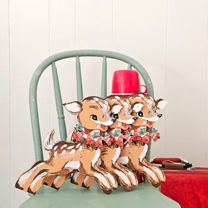 Vintage style Christmas reindeer sign Coffee bar Christmas decor Retro Christmas sign Farmhouse Christmas sign Christmas mantel sign decor