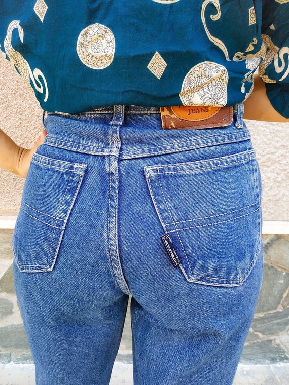 Vintage anni '80 TRUSSARDI Jeans a vita alta Jeans // anni | Etsy Italia