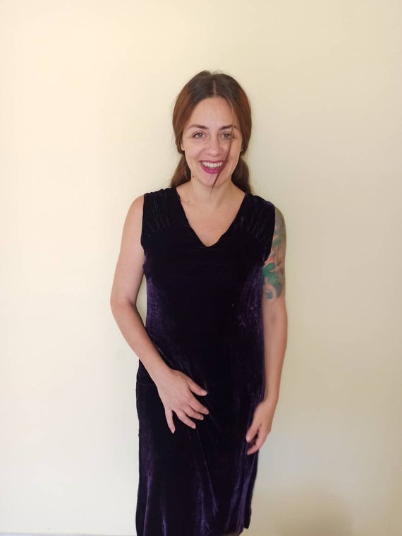 80s Vintage Velvet dress // April Cornell // VINTA