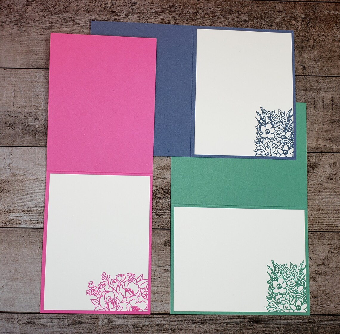 Handmade Greeting Card Assortment Set of 5 Etsy