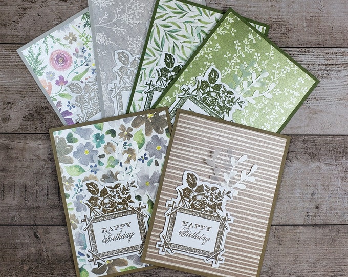 Handmade Birthday Card Assortment - Set of 6 - Etsy