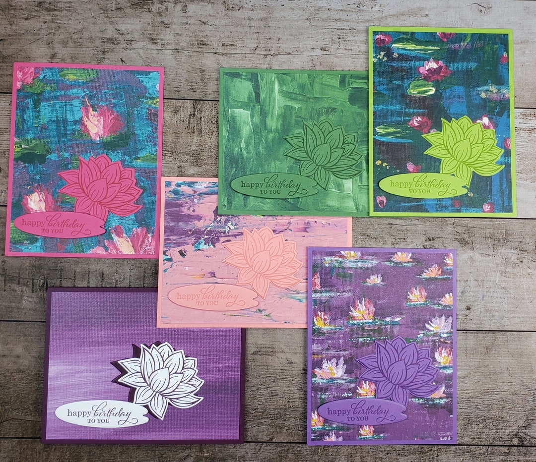 Handmade Birthday Card Assortment Set of 6 - Etsy