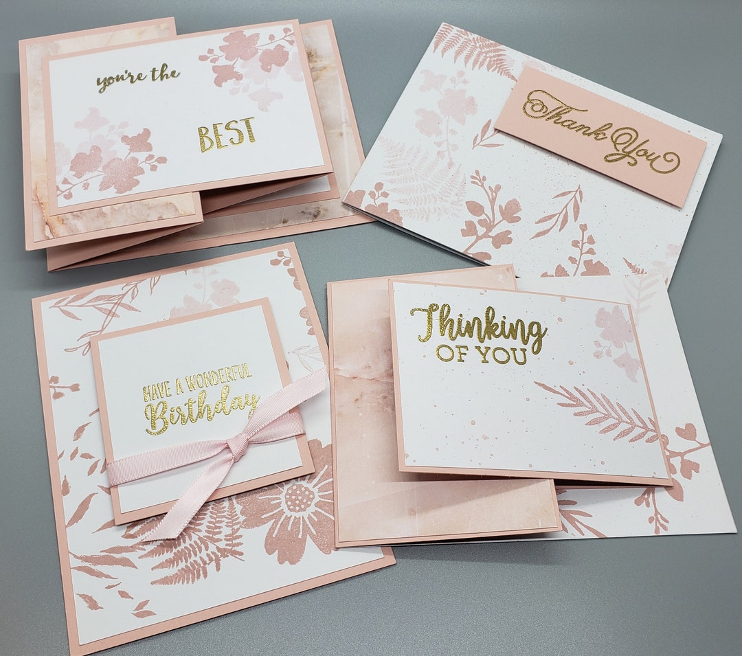 Handmade Greeting Card Assortment Set of 6birthdaythinking Etsy