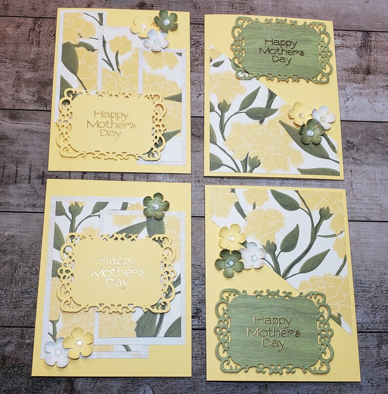 Handmade Greeting Card Assortment Set of 6mother's Etsy