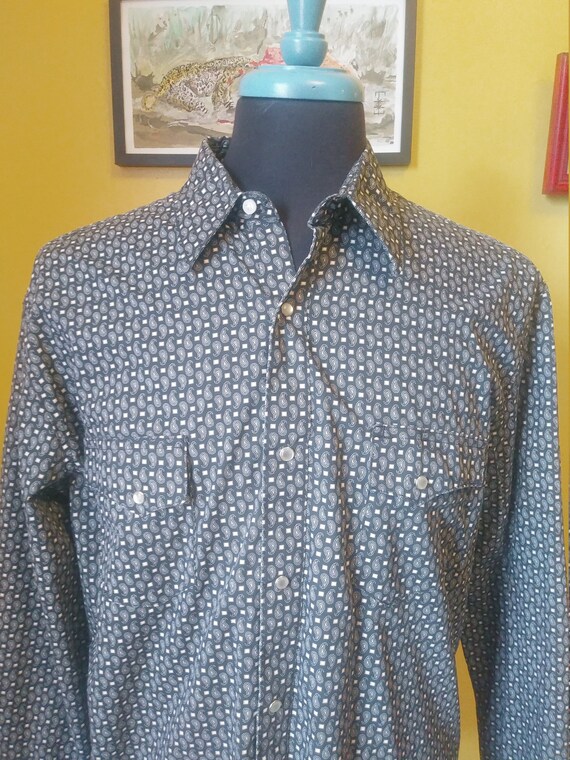 Wrangler Pearl Snap Western Shirt With 