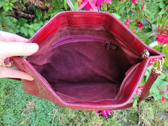 Vintage Oxblood Eel Skin Purse - image 4