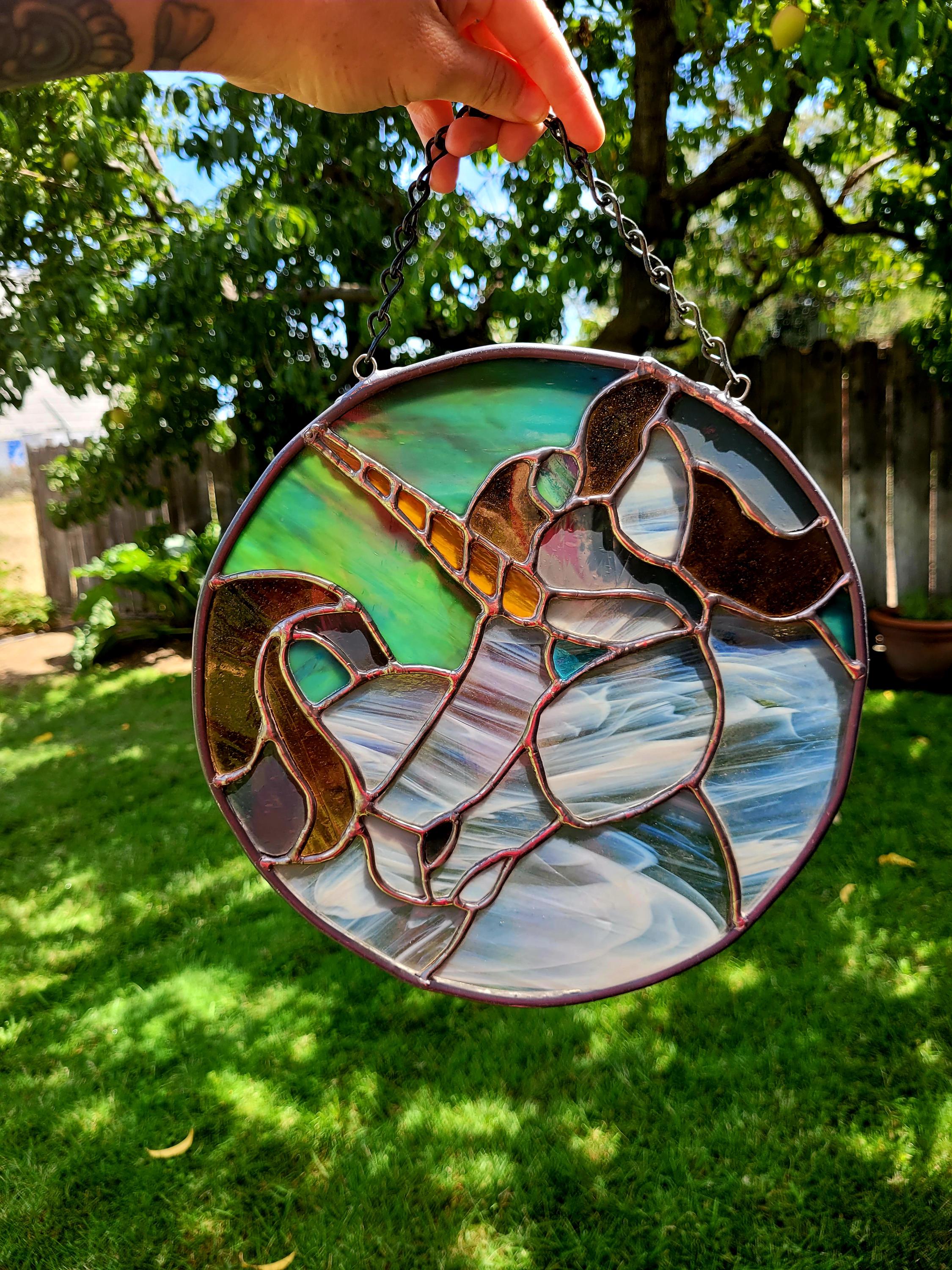 Vintage Stained Glass Unicorn - Etsy