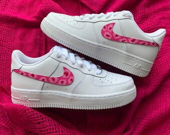 nike air force 1 leopard print pink