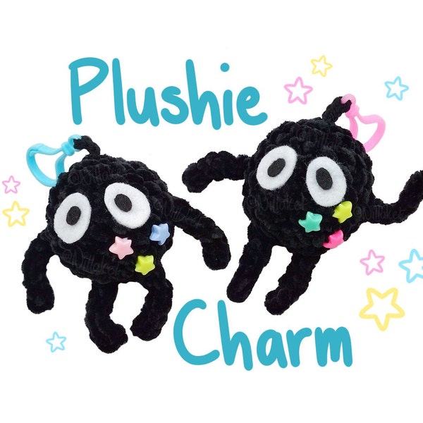 Soot Sprite Amigurumi Crochet Plush Charm Clip - Random Color