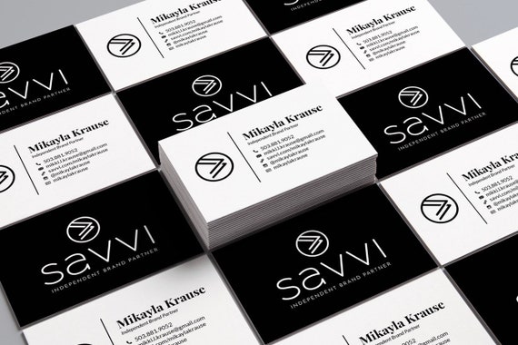 Savvi Independent Brand Partner Business Cards - Digital File