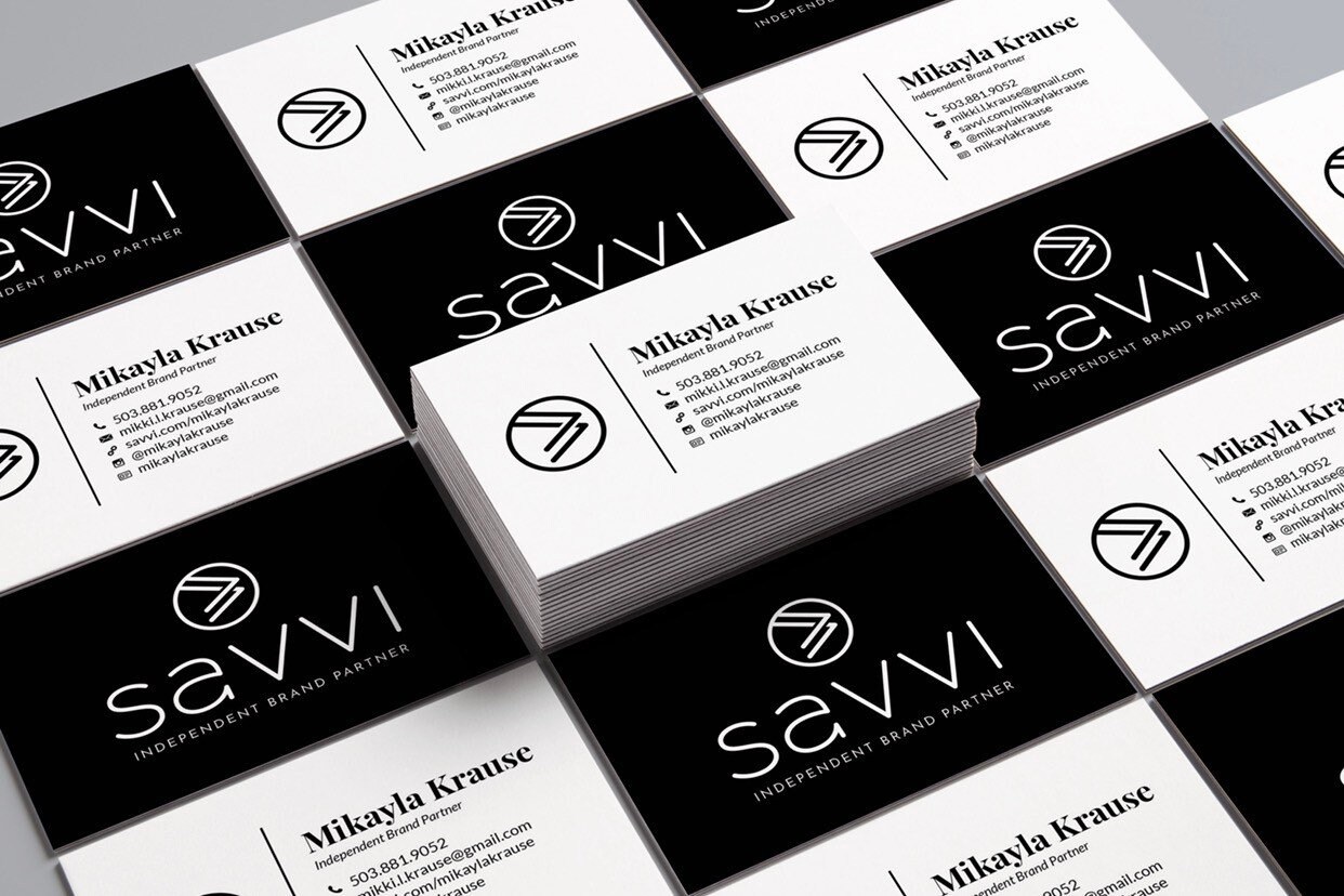 Savvi Independent Brand Partner Business Cards Digital File Etsy