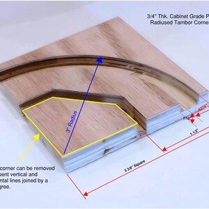 DYI 90 Degree Tambour Door Guide