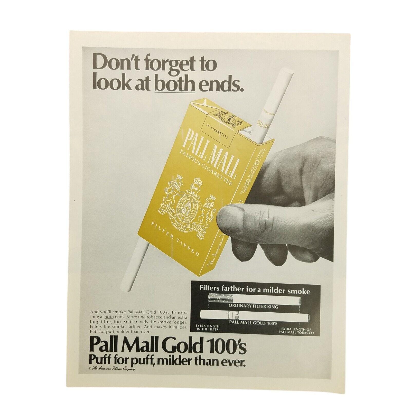 PALL MALL GOLD 100 | Cigarettes | Sinclair Foods Australia
