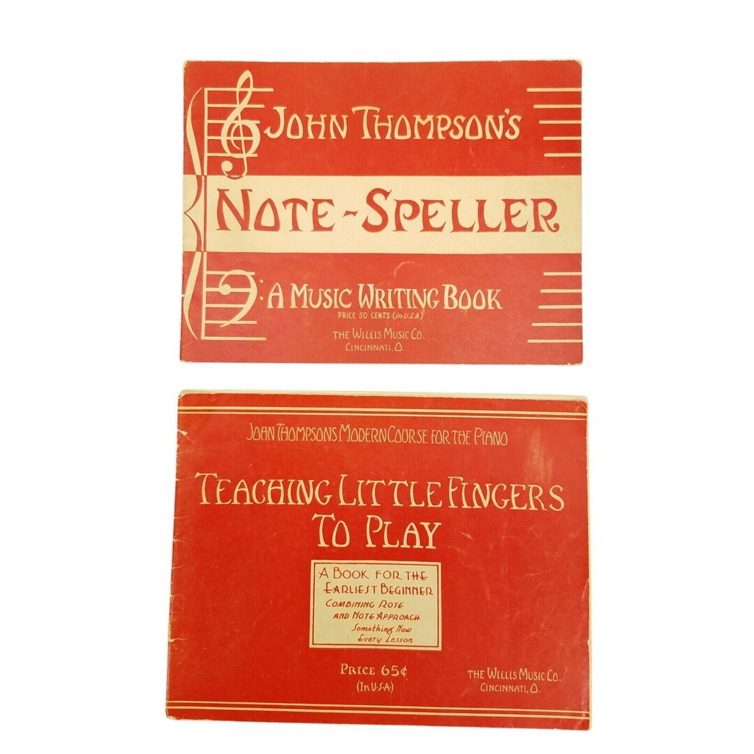 John Thompsons Note Speller Teaching Little Fingers Piano 1936 Sheet ...