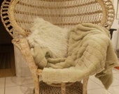 Vintage 70 39 s Large Emmanuelle Peacock, Wicker, Rattan, Chair Retro Boho Mid Century Single or Pair Conservatory Bohemian
