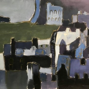 abstract study of a town after keith vaughan