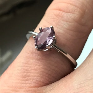 Anel de prata esterlina 925 com safira rosa claro natural, anel de coquetel ou noivado, anel com pedra preciosa rosa, presente para mulheres