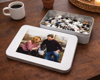 Rompecabezas fotográfico personalizado con hojalata / Recuerdo personalizado