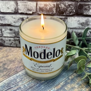 Up-cycled Beer Bottle Candle - Father&#39;s Day Gift