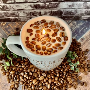 Kaffeebohnen Handgegossene Soja Kerze