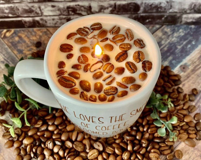 Coffee Bean Hand-poured Soy Candle