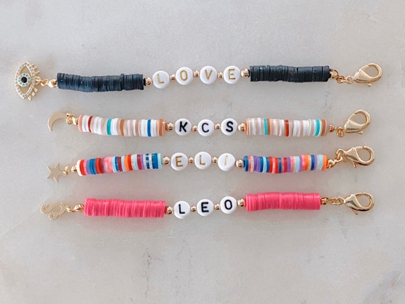 clay bead keychain