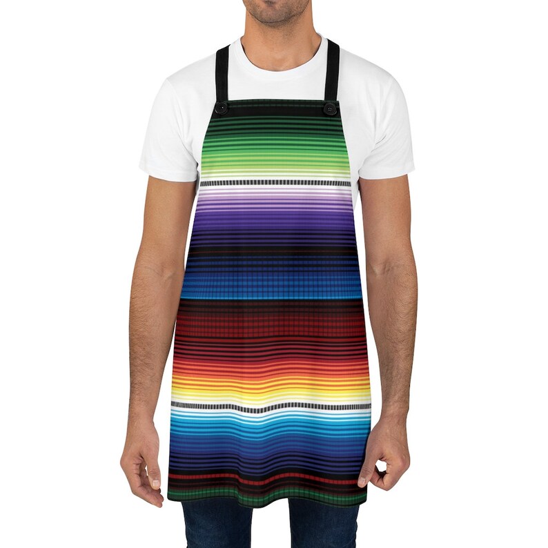 Authentic Mexican Serape Designed Cooking Apron for Men or Etsy