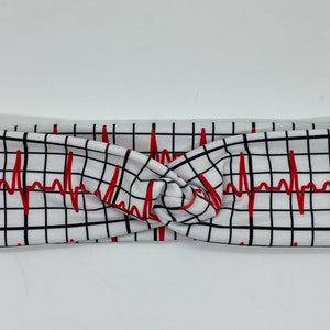 EKG Print Hair Band