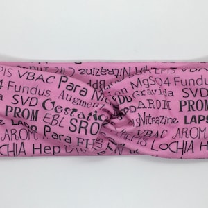 OB-Gyn Lingo Headband pink