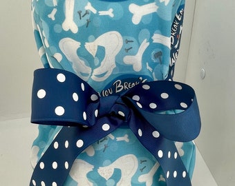 Euro Style Scrub Hat Featuring Bones (Longer Length Hair)