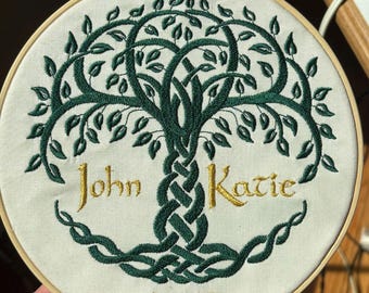 Custom Embroidered Tree of Life