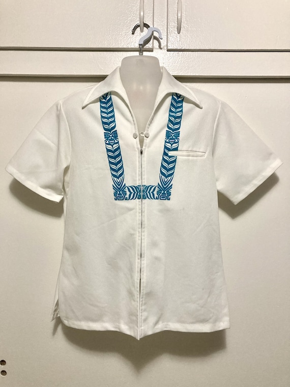 Vintage 70s? Men's Tiki Shirt - image 1