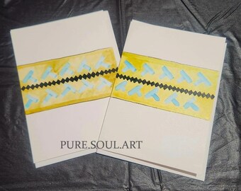 Native Seminole Patchwork Grußkarte