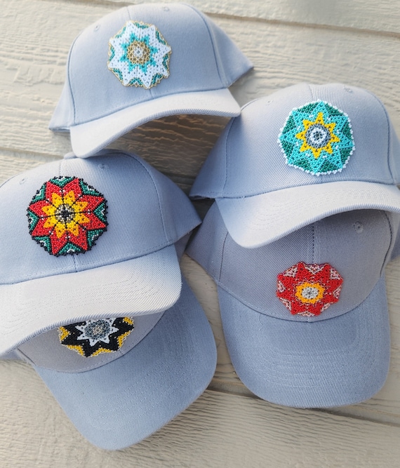 Native Huichol Style Beaded Basbeball Cap - Etsy