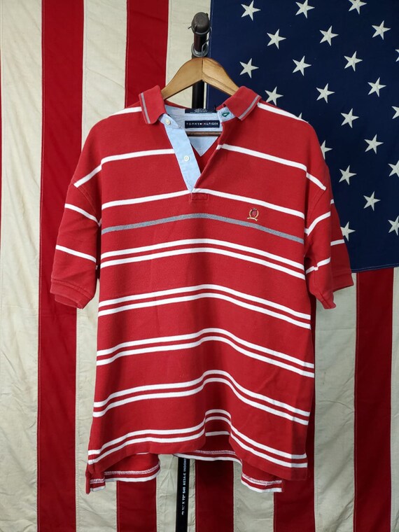 90s Tommy Hilfiger Polo Shirt - Etsy