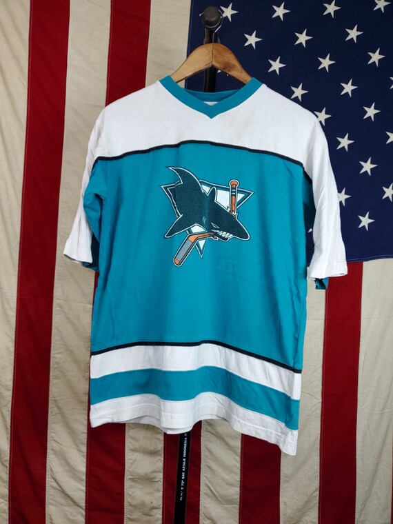 Buy Vintage San Jose Sharks Pin Stripe Baseball Jersey Shirt Online in  India 