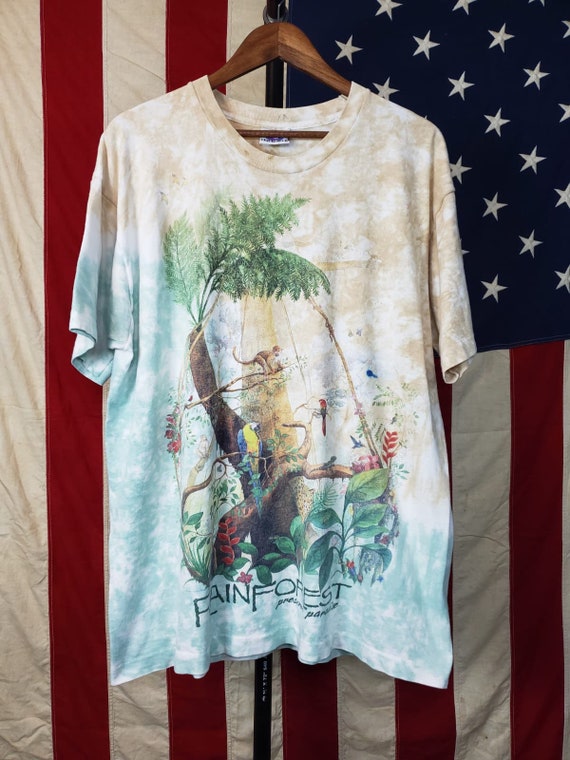 90s Liquid Blue Rain Forest T-shirt